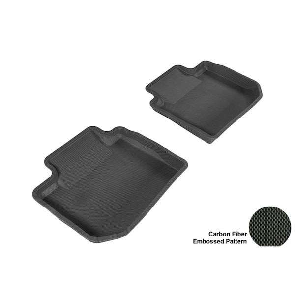 3D Maxpider SUBARU IMPREZA 2012-2013 SDN/ XV CROSSTREK 2013-2014 KAGU BLACK R2 Floor Mat L1SB00821509 - main